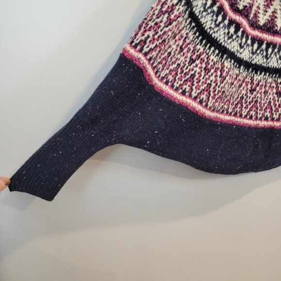 Anthropologie Sleeping on snow | Midland Pullover Sweater Poncho wool Blend - Picture 5 of 10